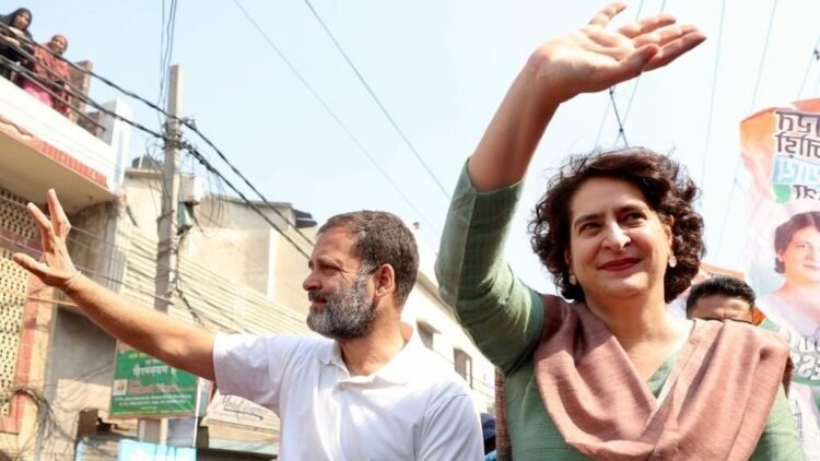 Priyanka Gandhi joins her brother Rahul Gandhi for the Bharat